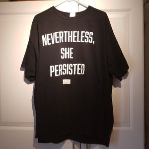 BLACK TEE "Nevertheless She Persisted"